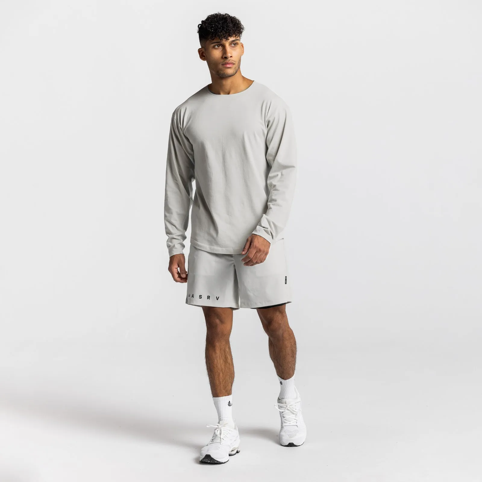 0611. CottonPlus™ Vented Long Sleeve - Stone