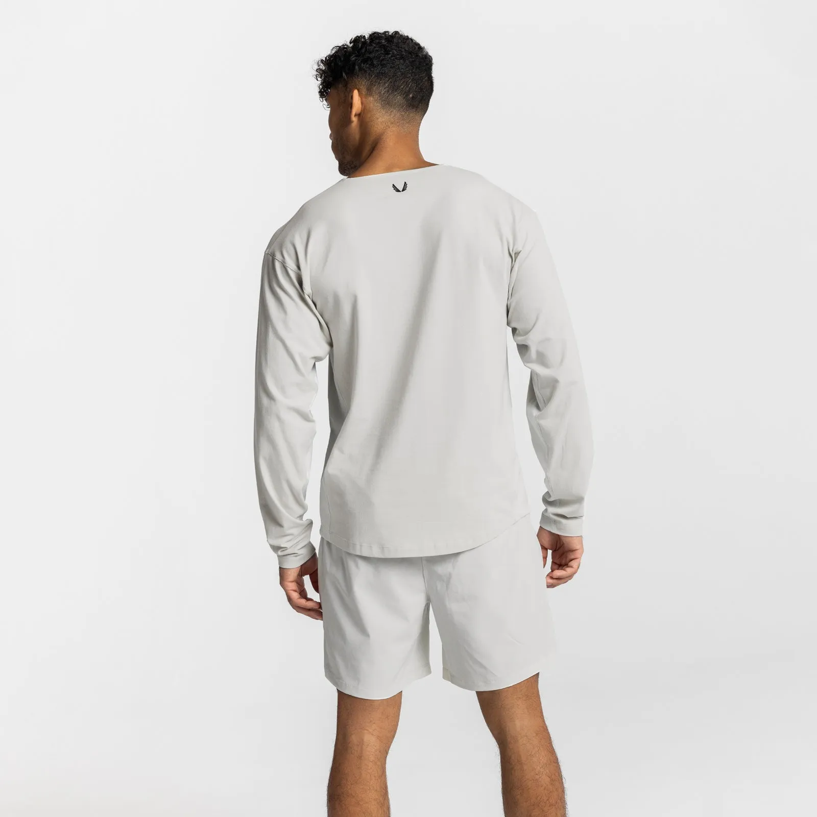 0611. CottonPlus™ Vented Long Sleeve - Stone