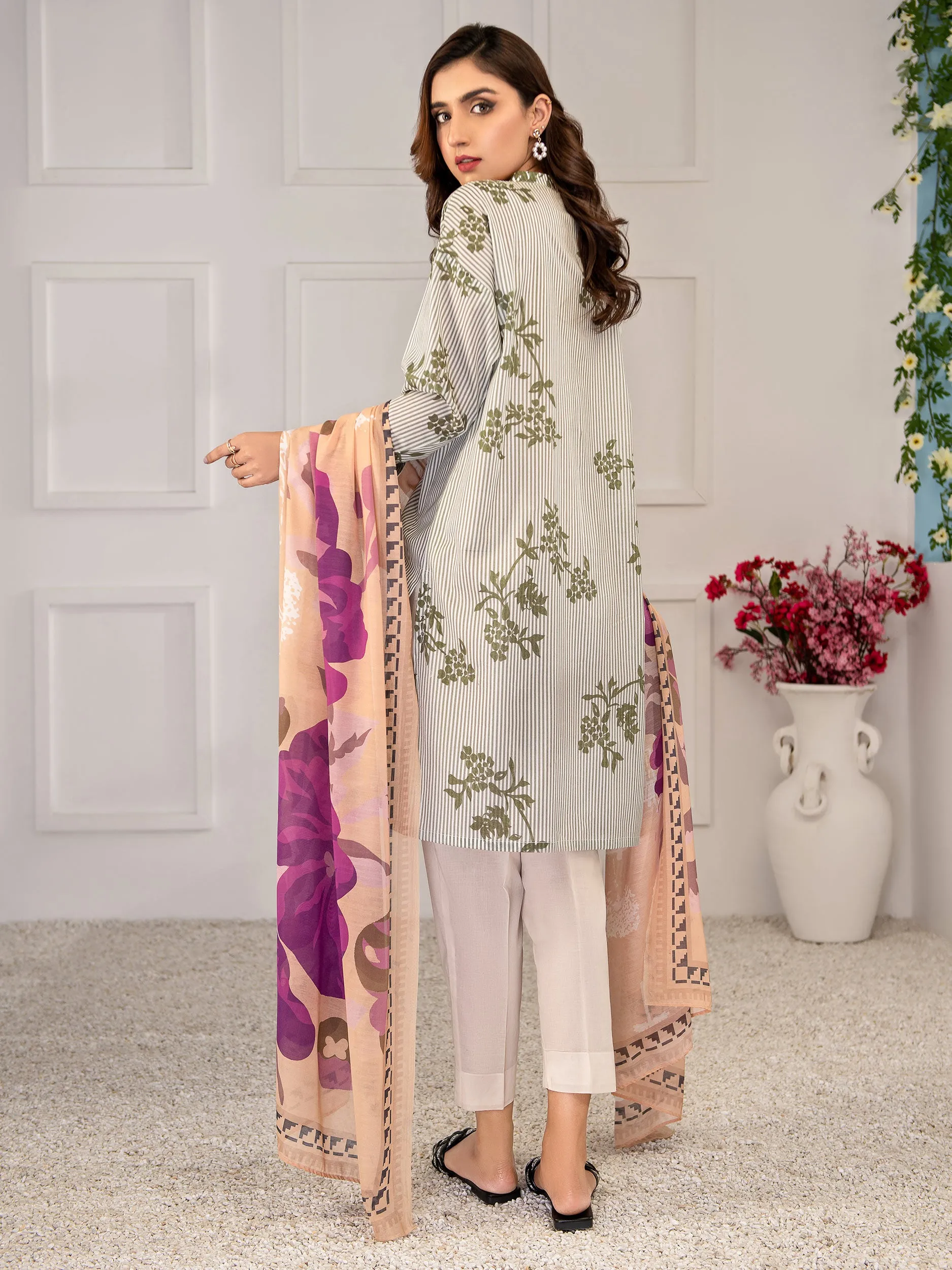 2 Piece Lawn Suit-Printed (Unstitched)