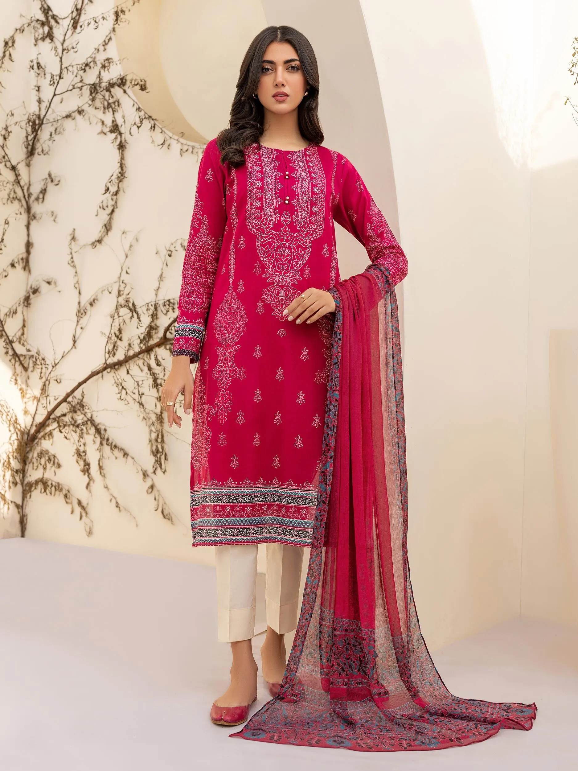 2 Piece Lawn Suit-Printed(Unstitched)