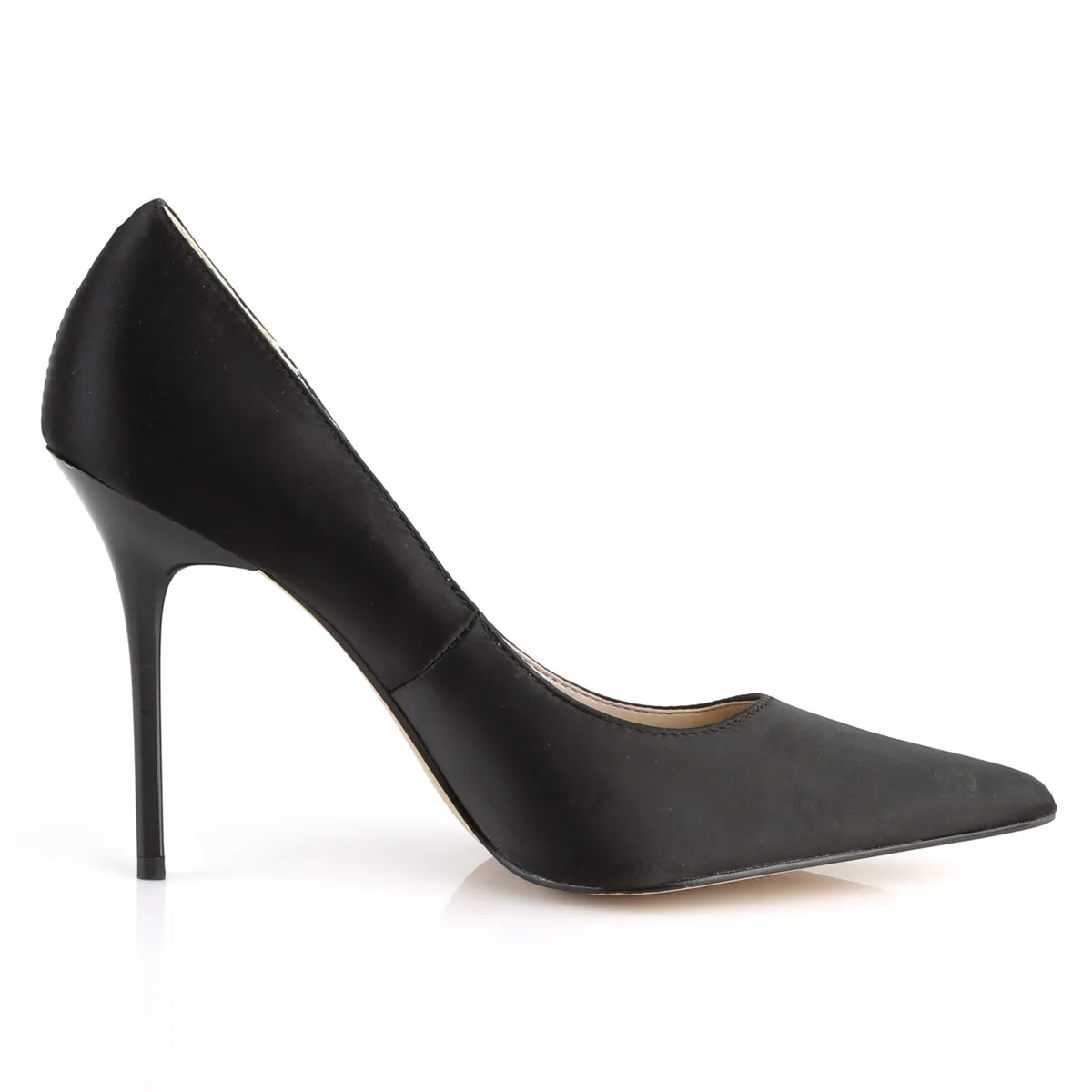 4 Inch Heel CLASSIQUE-20 Black Satin