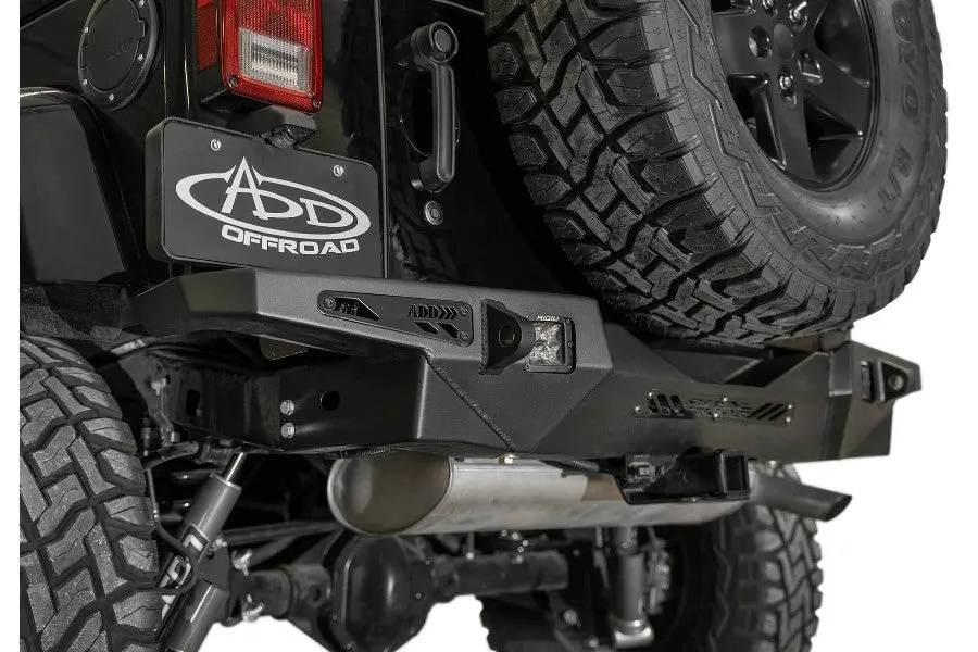 Addictive Desert Designs Stealth Fighter Rear Bumper, Heritage Hammer Black - JK