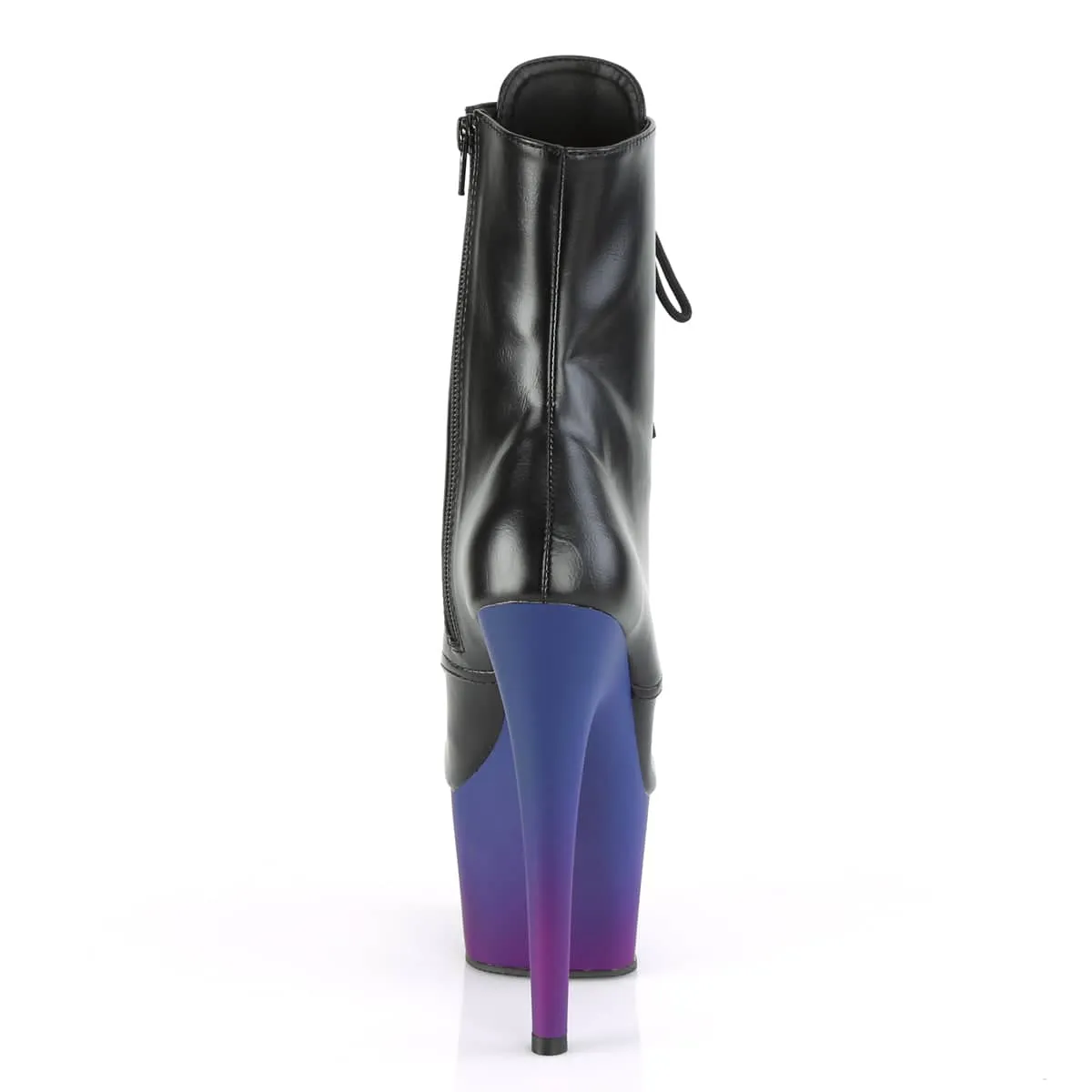 ADORE-1020BP Black & Purple Calf High Boots