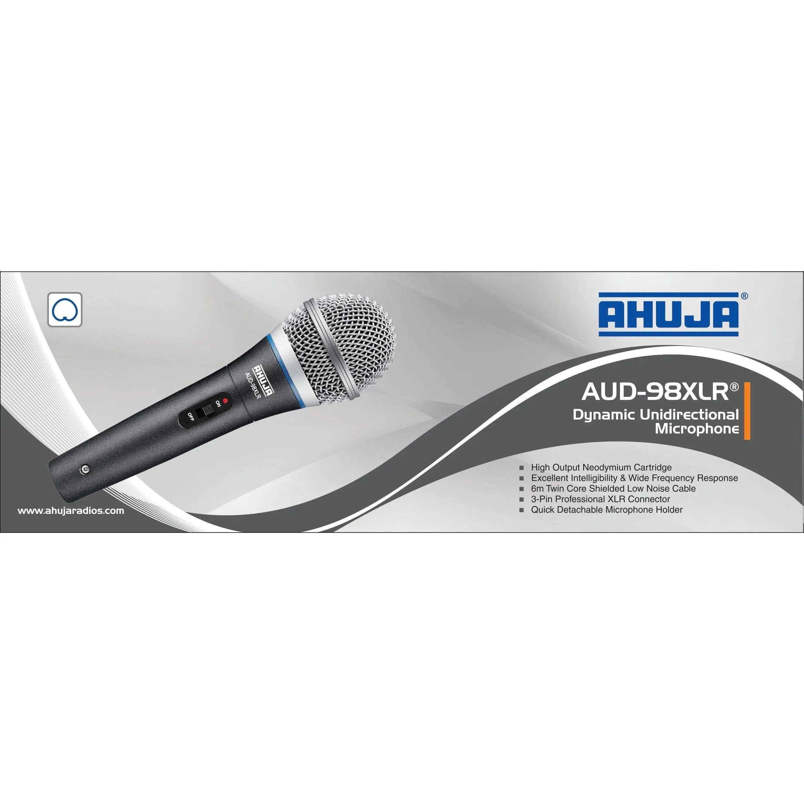 Ahuja AUD98XLR Dynamic Microphone