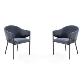 Aidan Armchair - Set of 2 - Navy