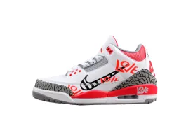 AIR JORDAN 3 RETRO FIRE RED WHITE/BLACK/GREY/RED