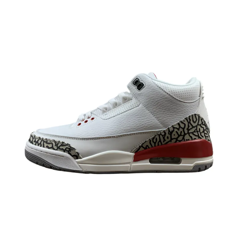 AIR JORDAN 3 RETRO HALL OF FAME WHITE/CEMENT GREY-BLACK-FIRE RED