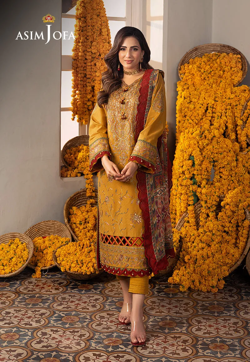 AJAR-28 EMBROIDERED JACQUARD 3 PCS