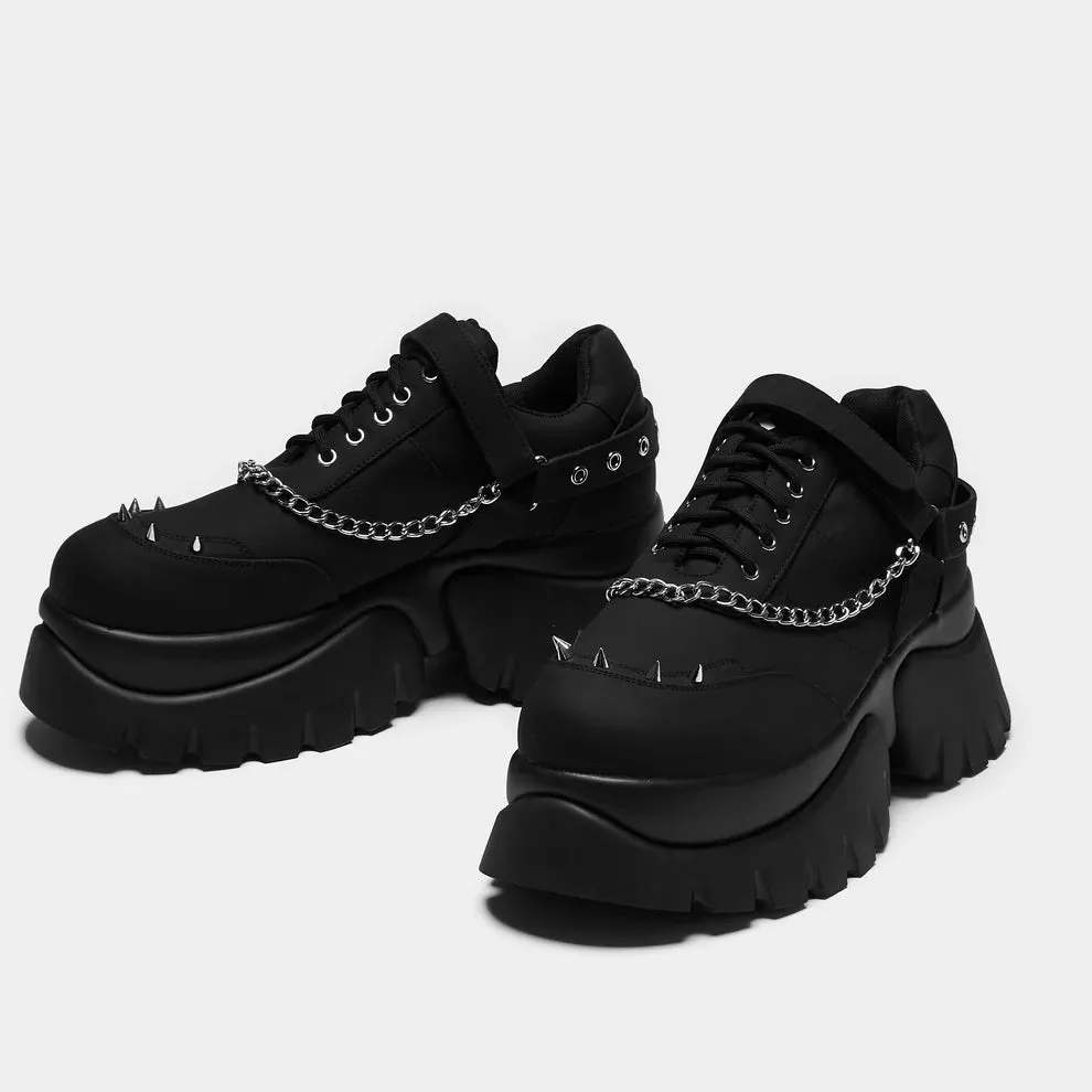 Allsander Men's Platform Trainers - Black