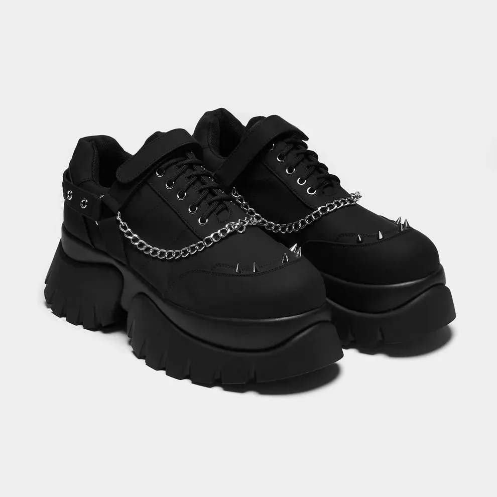 Allsander Men's Platform Trainers - Black