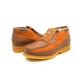 Apollo Rust Leather Rust Suede Slip on