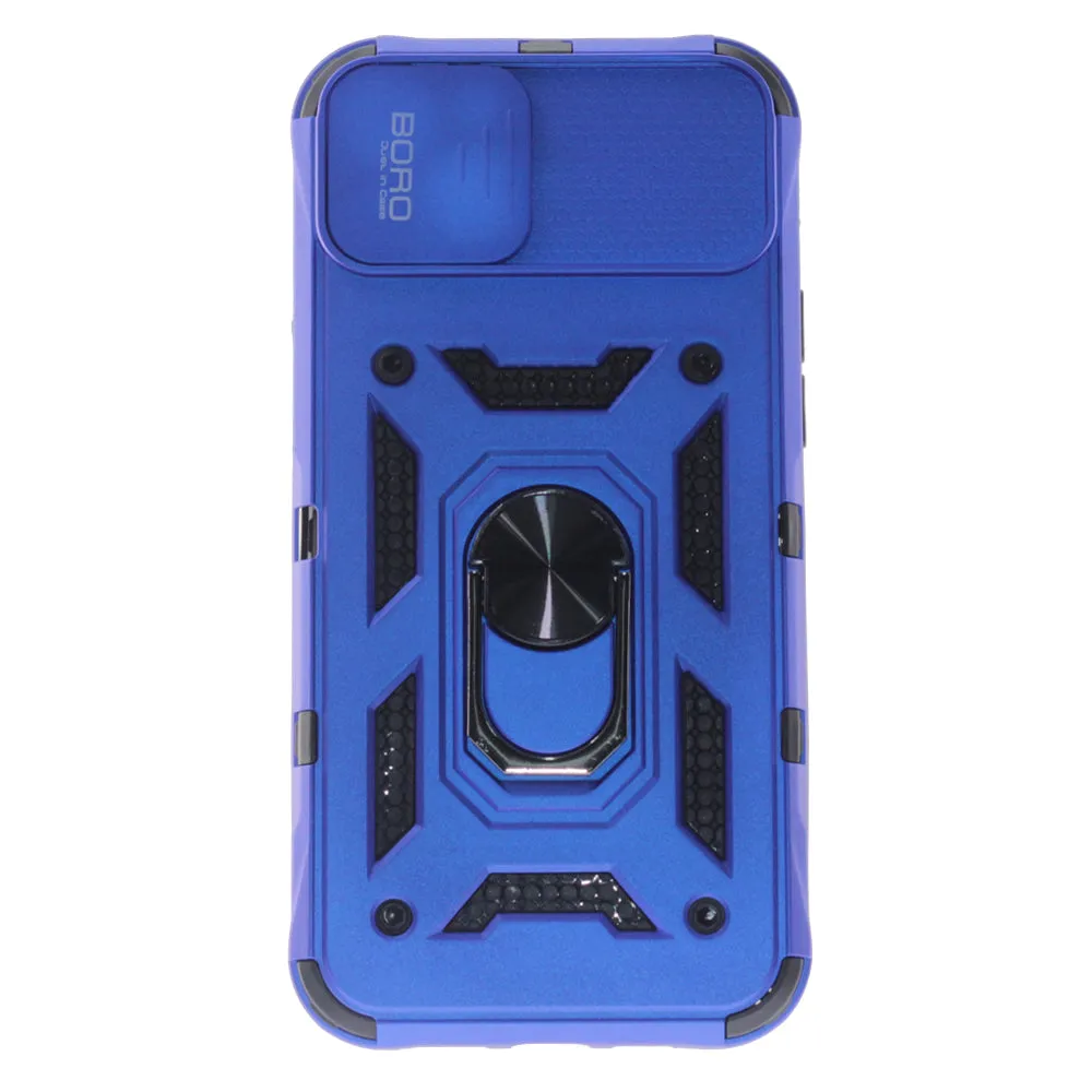 Apple iPhone 14 Plus Case, Ring Armor Case with Lens Cover, Color Blue