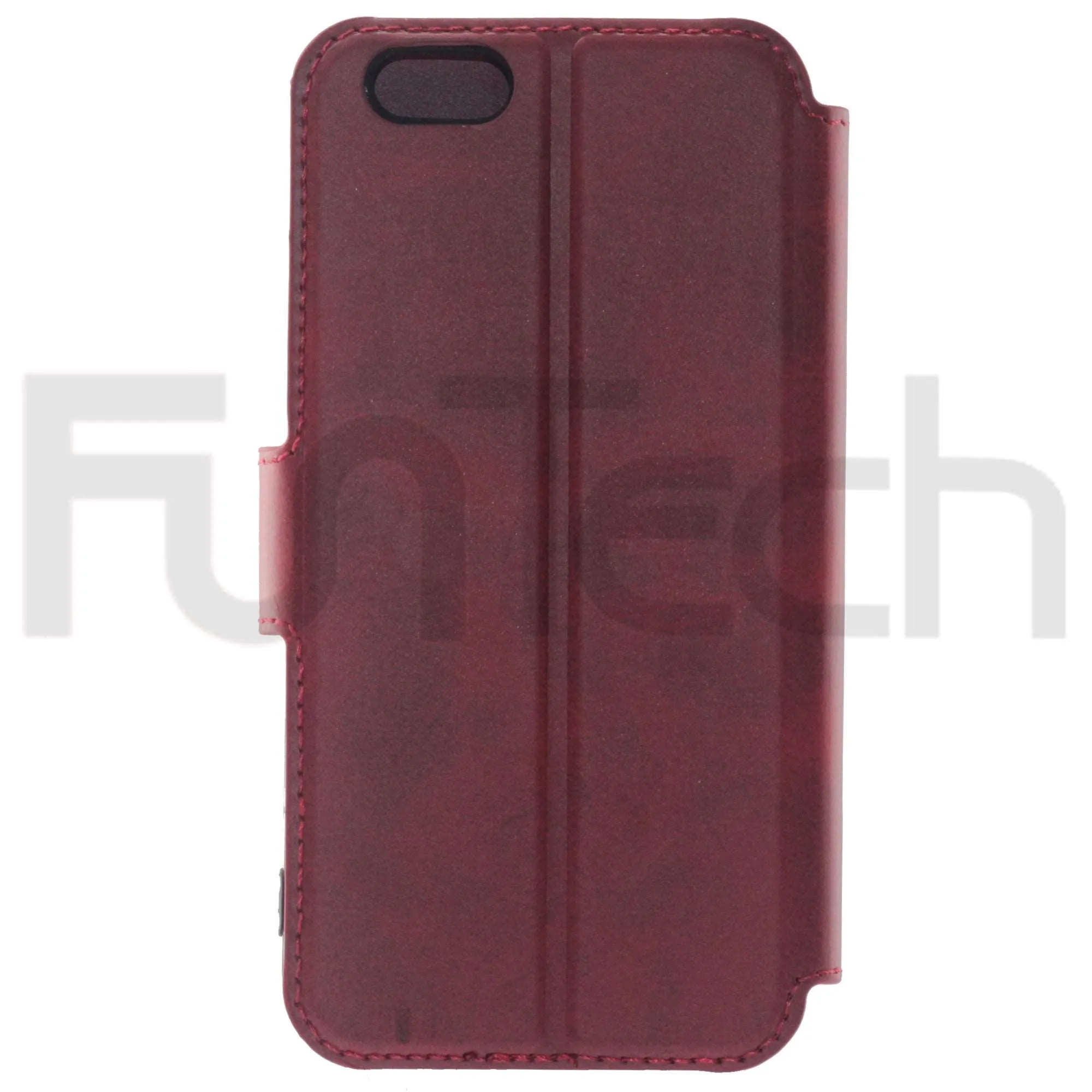 Apple, iPhone 6/6S, Leather Wallet Case, Color Red.