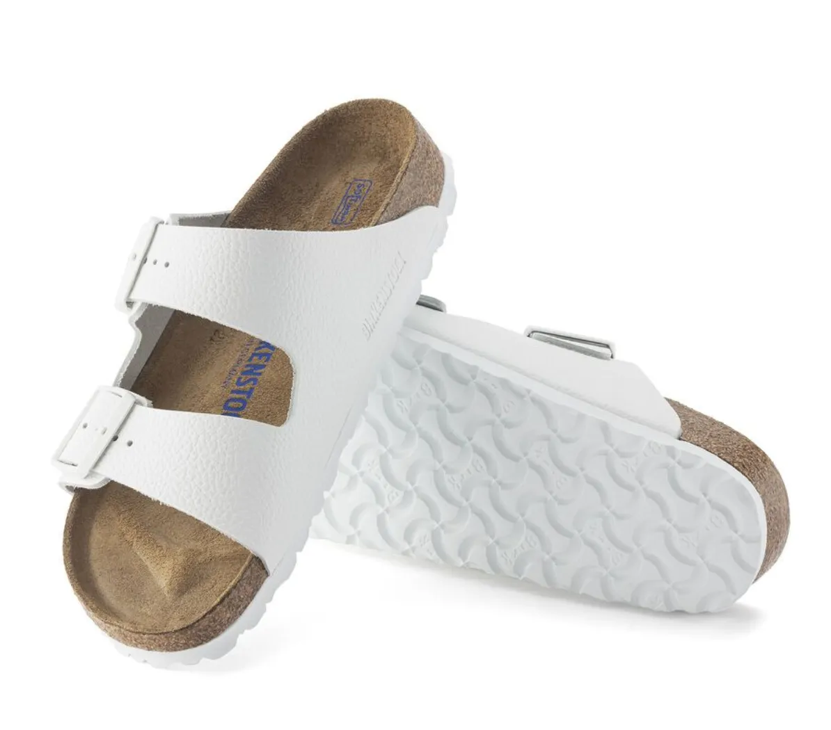 Arizona Soft White Leather Sandal