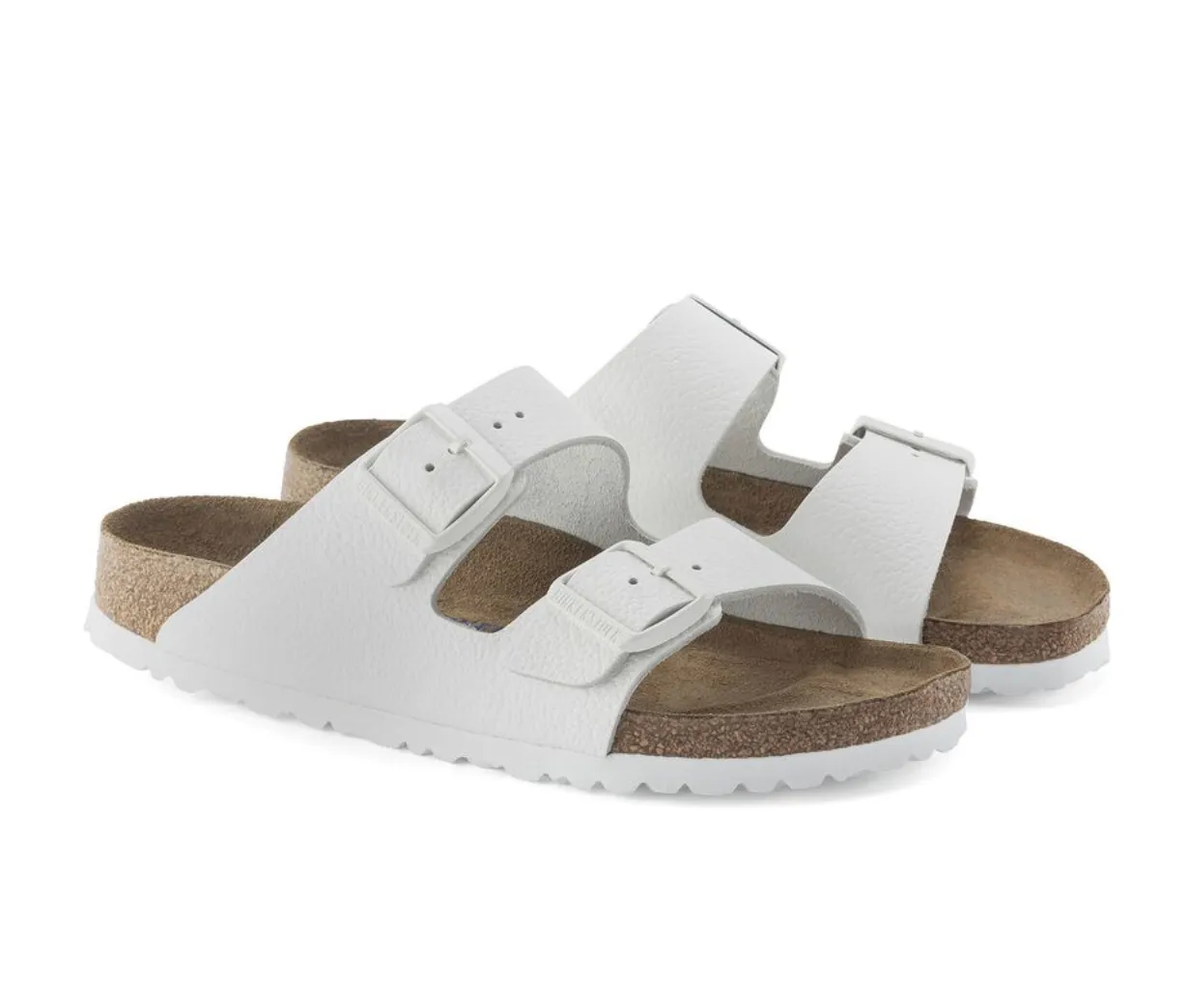 Arizona Soft White Leather Sandal