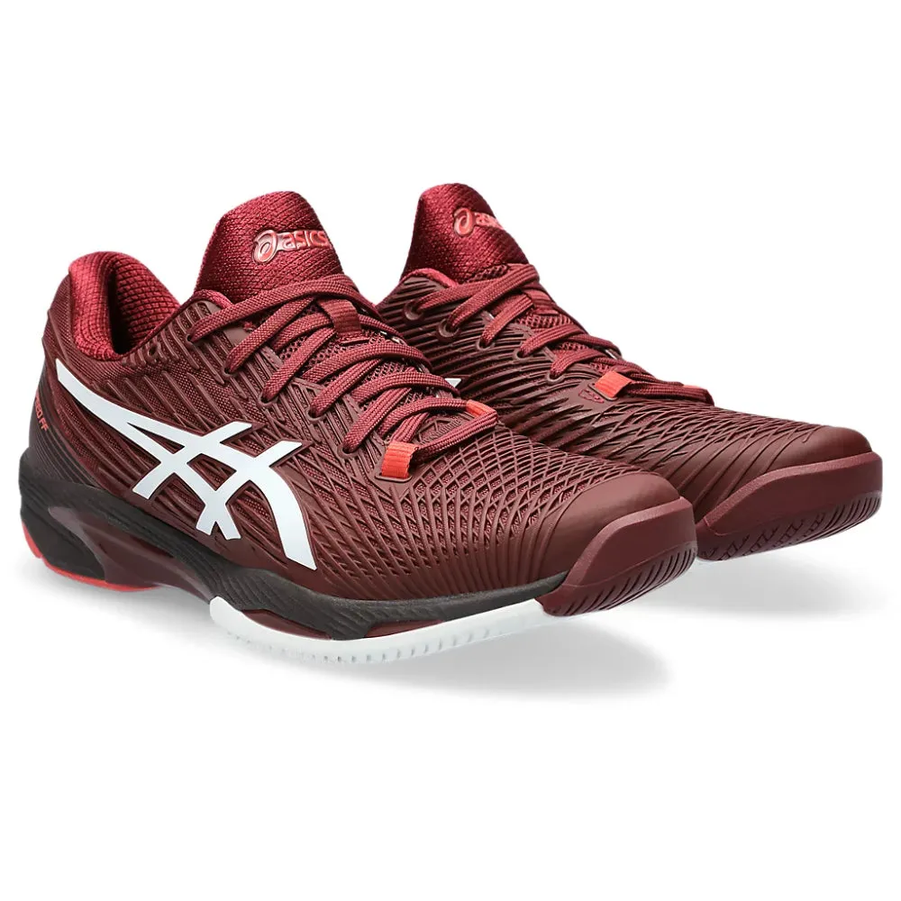 ASICS Men's Solution Speed FF 2 Tennis Shoe (Antique Red/White)