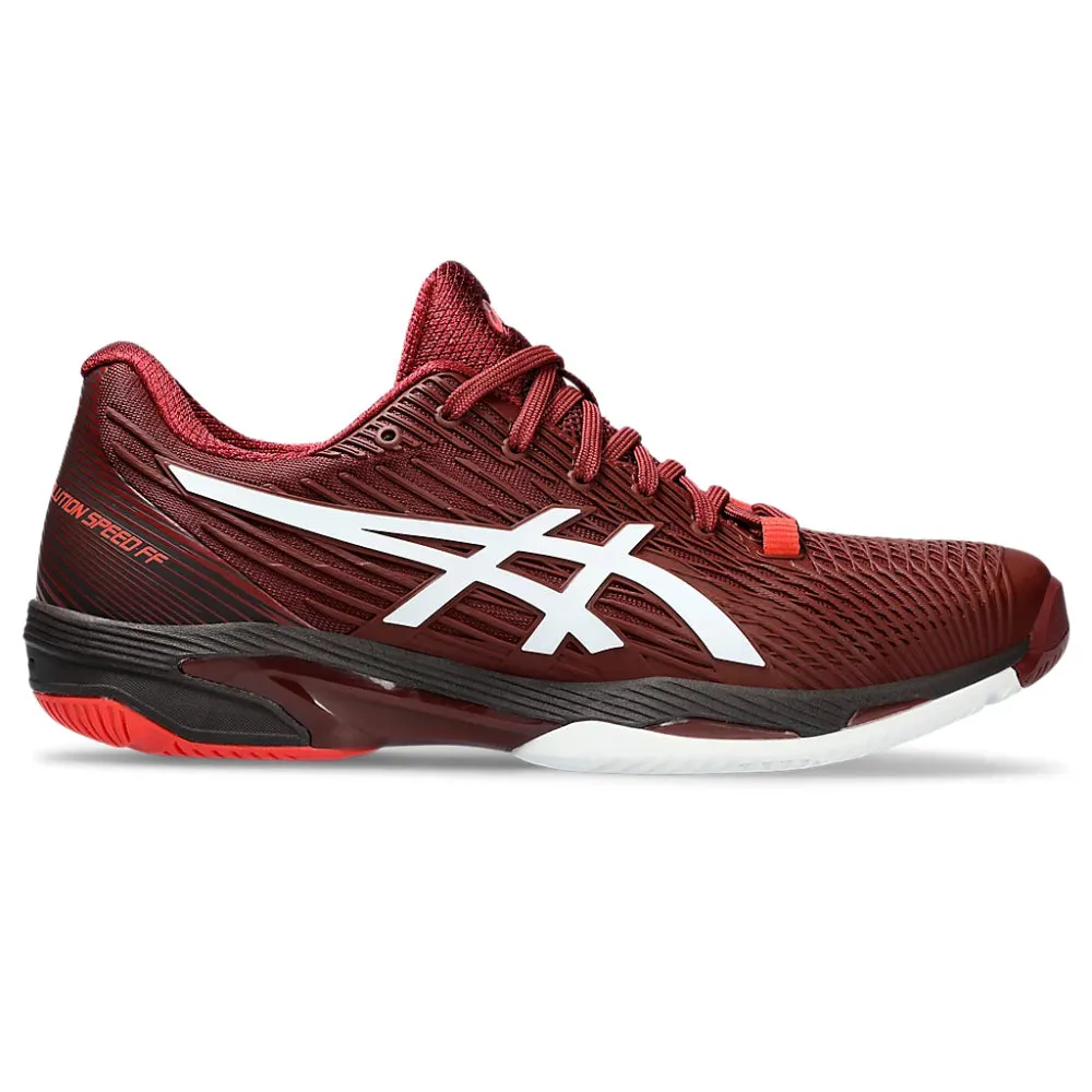 ASICS Men's Solution Speed FF 2 Tennis Shoe (Antique Red/White)