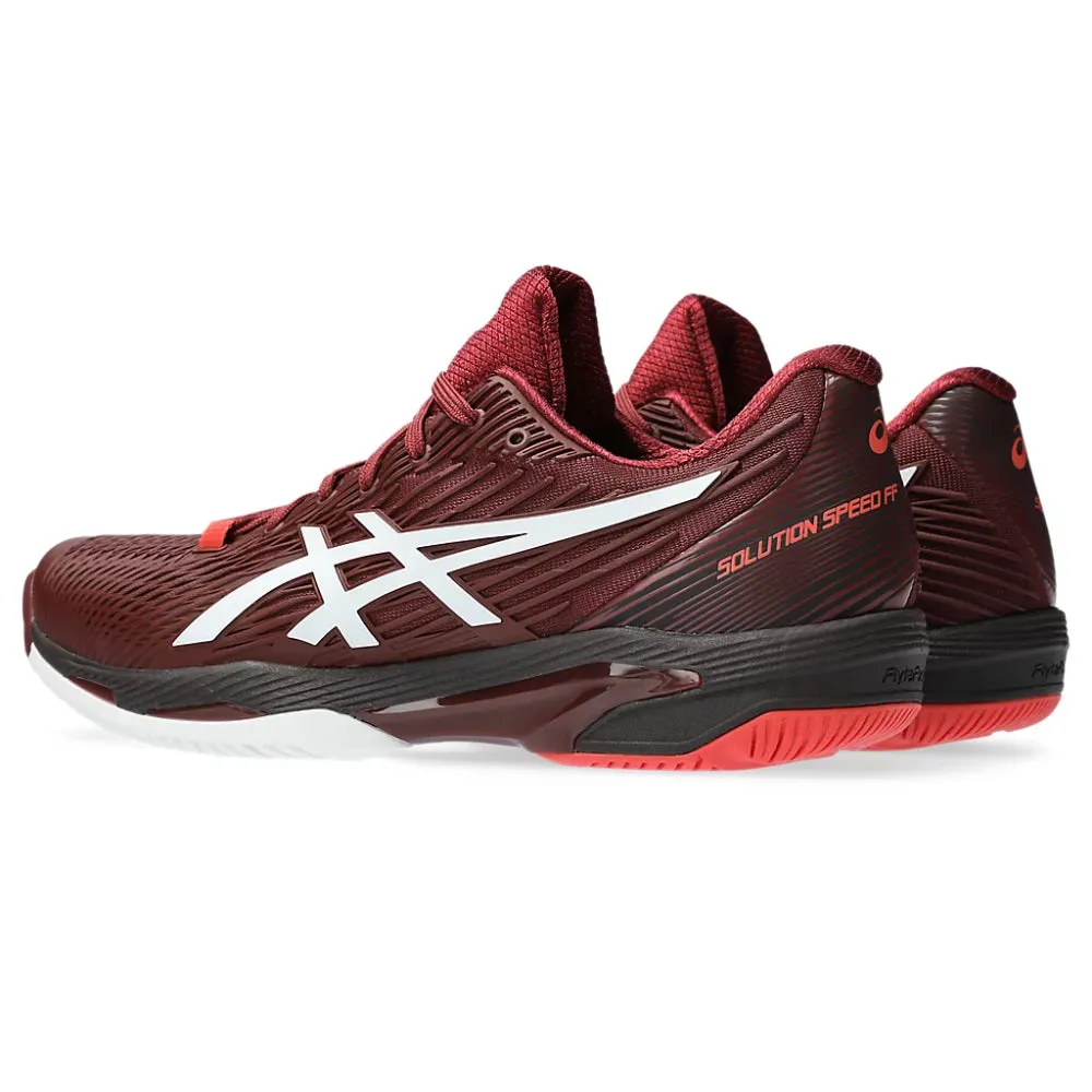 ASICS Men's Solution Speed FF 2 Tennis Shoe (Antique Red/White)