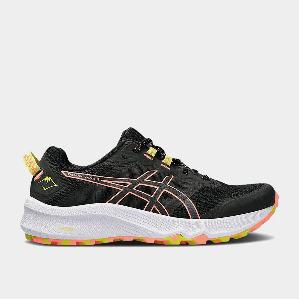 Asics Women's Trabuco Terra Trail Running Black Pink _ 181021 _ Black