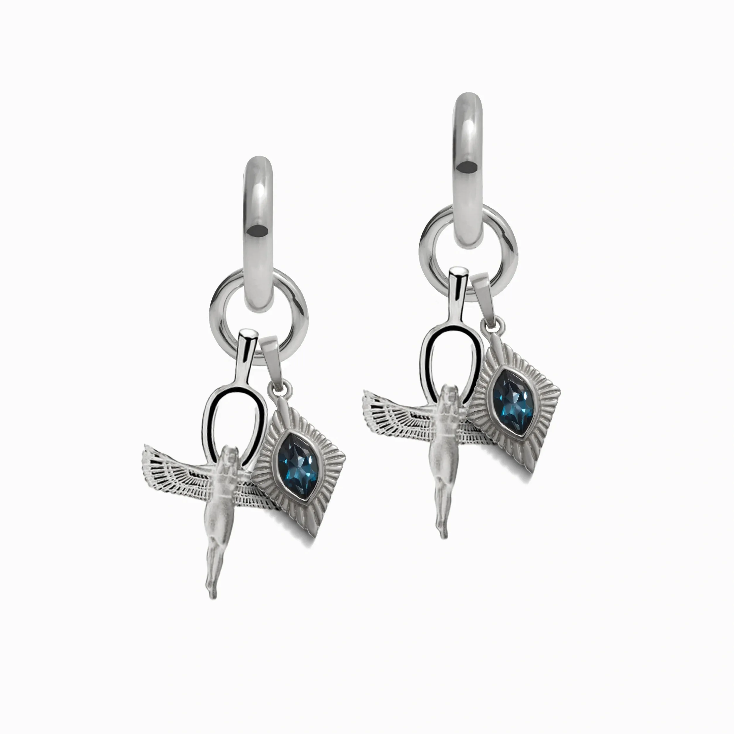 Aura of Isis Charm Earrings