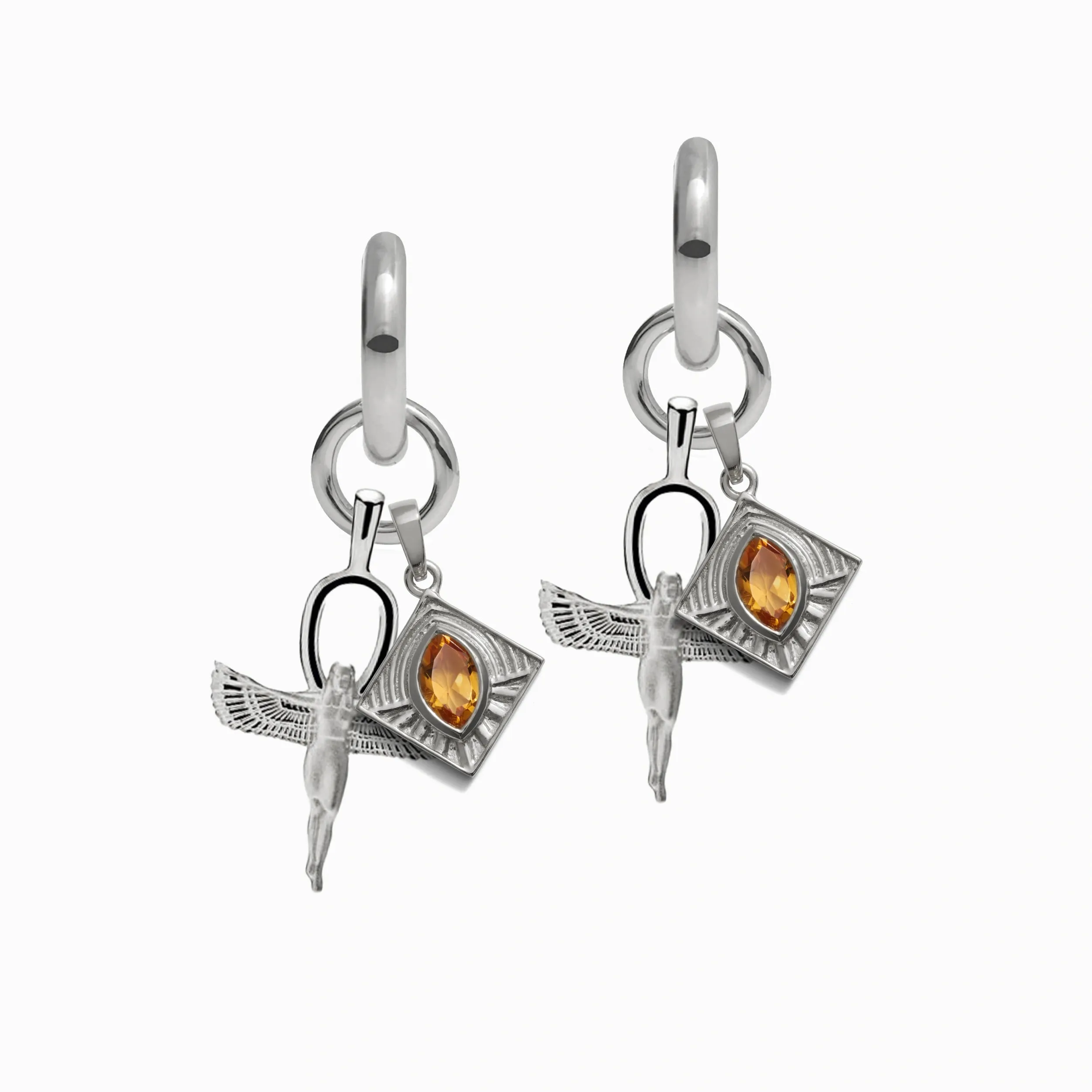 Aura of Isis Charm Earrings