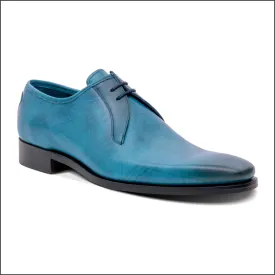 Barker Derwent - Blue Calf Hatch Effect Derby Shoe--