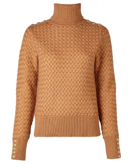 Basket Weave Jumper - Caramel