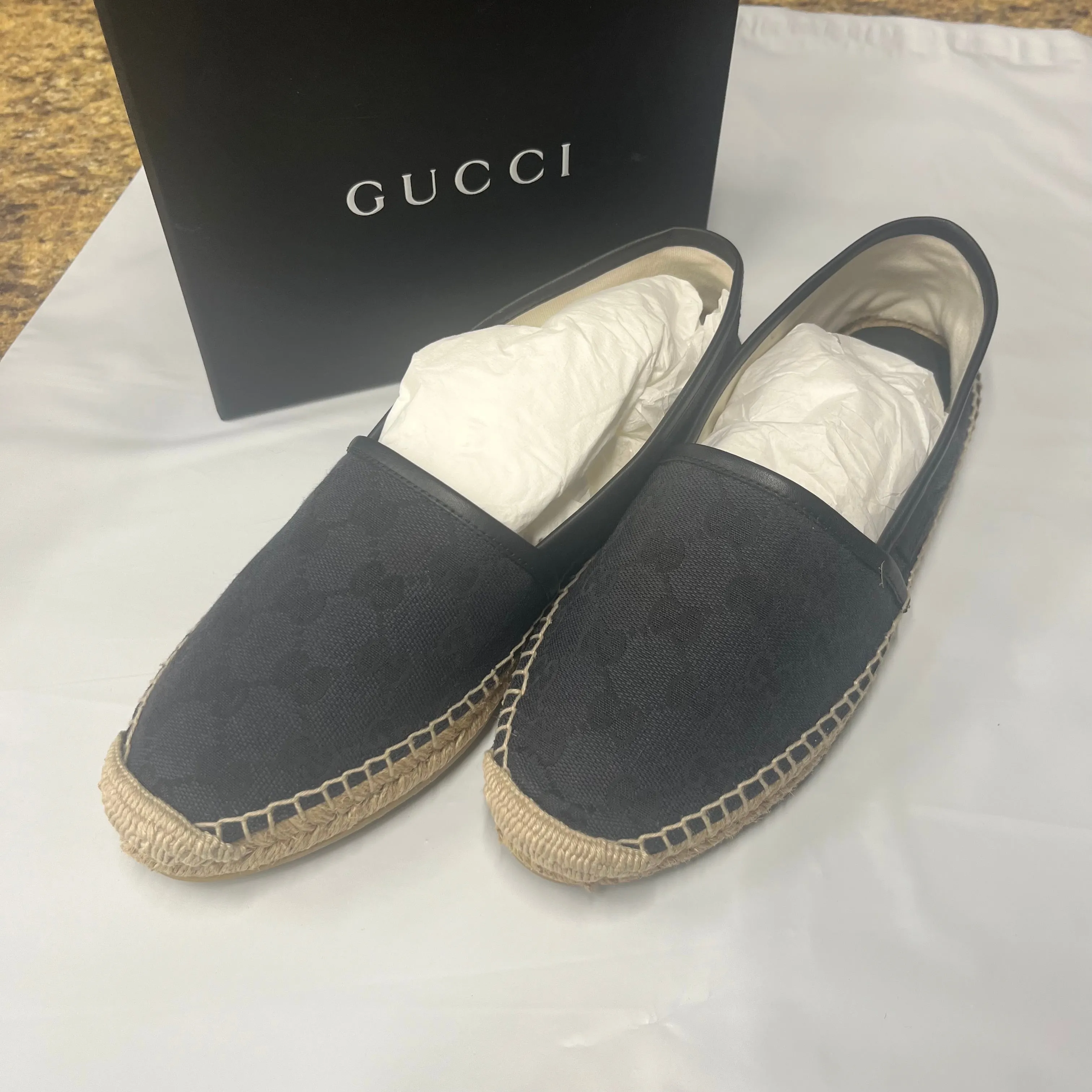 Blue Shoes Designer Gucci, Size 8