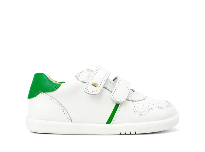 Bobux Iwalk Riley Trainer - White   Emerald