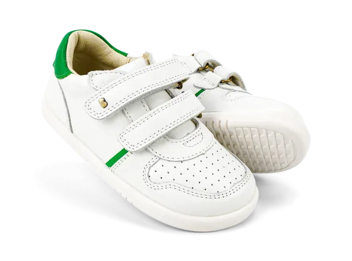 Bobux Iwalk Riley Trainer - White   Emerald