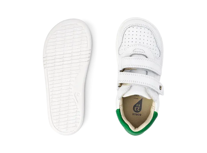 Bobux Iwalk Riley Trainer - White   Emerald