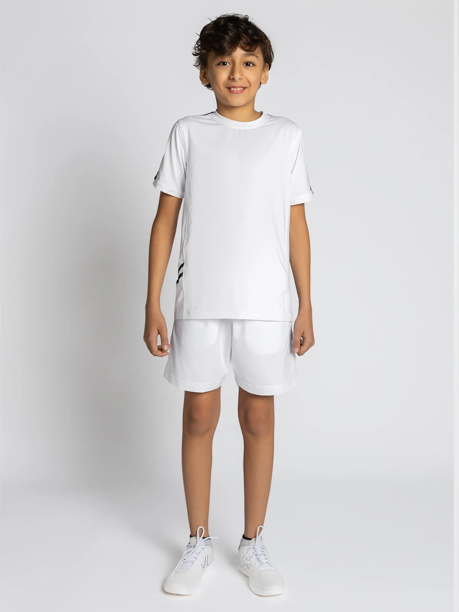 Boys Classic Tennis Short	- White