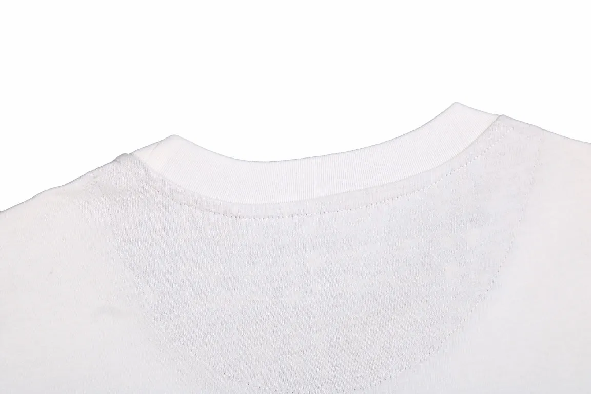 Burberry Check Sleeve T-Shirt (White)