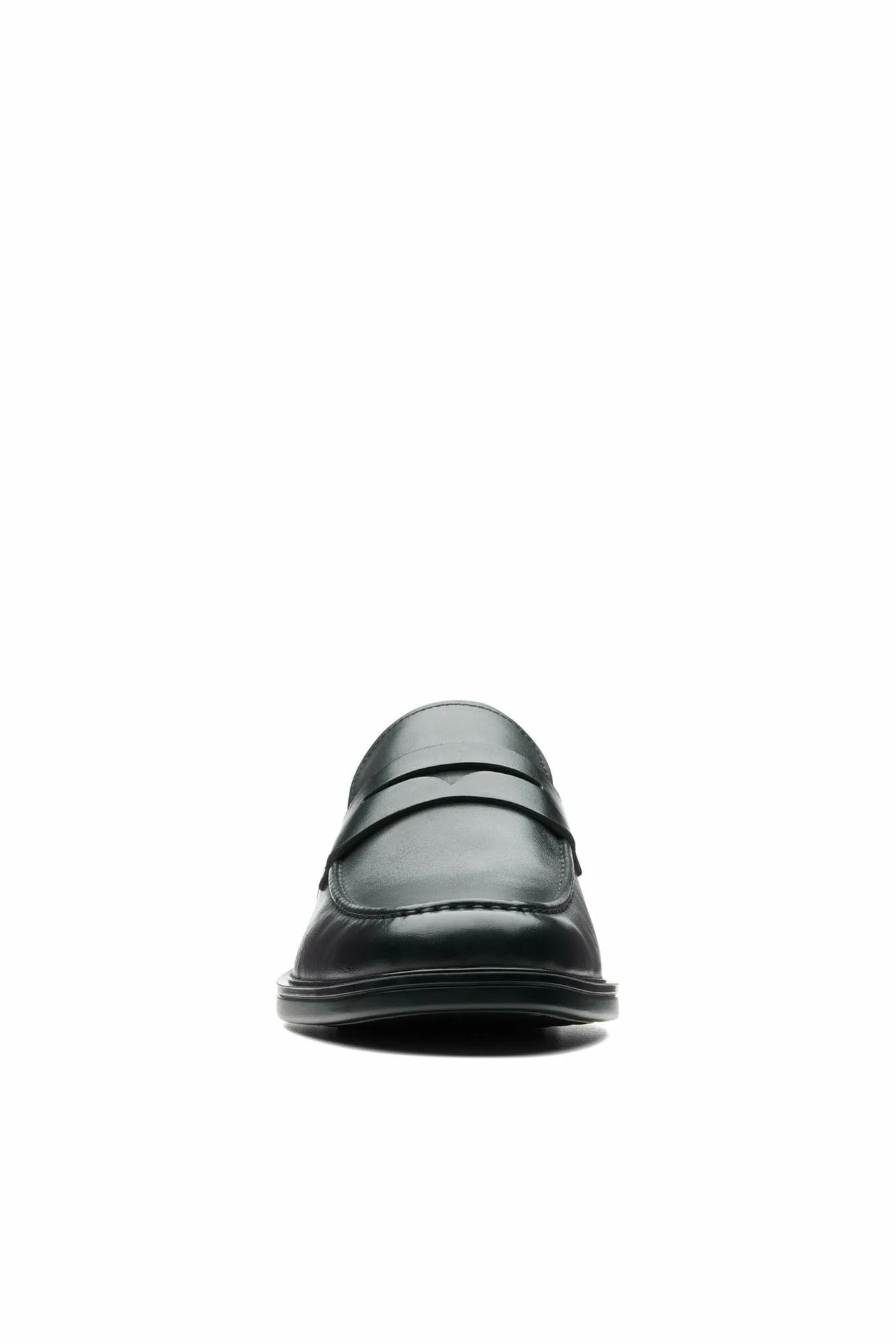 Clarks Un Aldric Step black leather