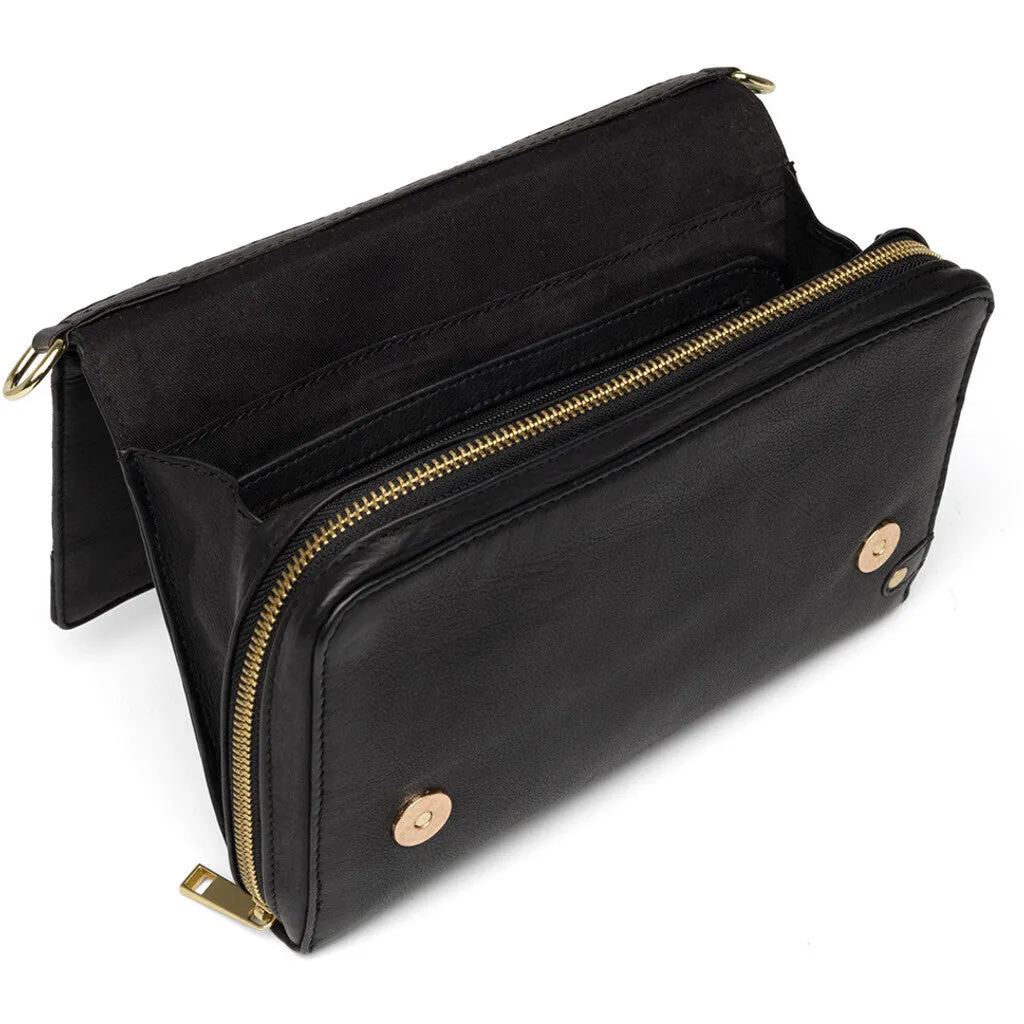 Classic crossover bag with zipper detail / 16016 - Black (Nero)