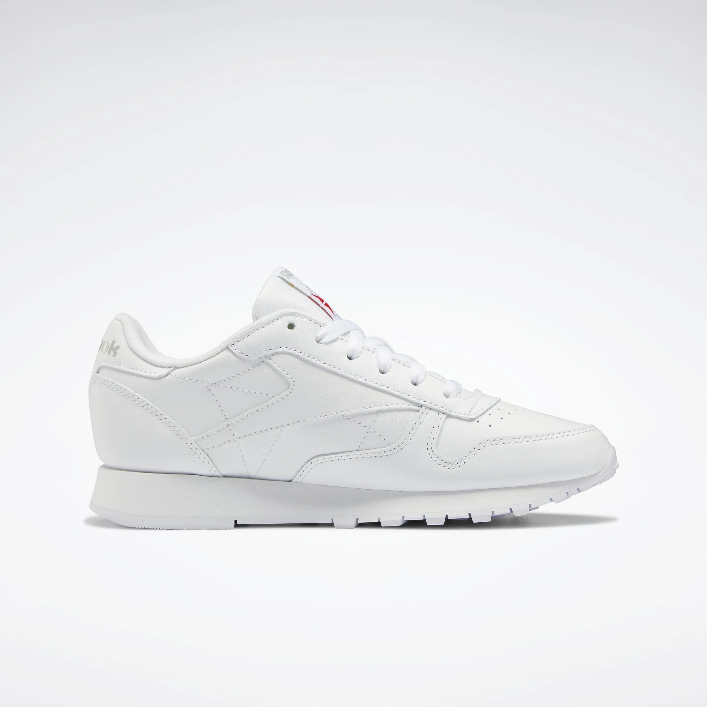 Classic Leather Shoes White/White/Pure Grey 3