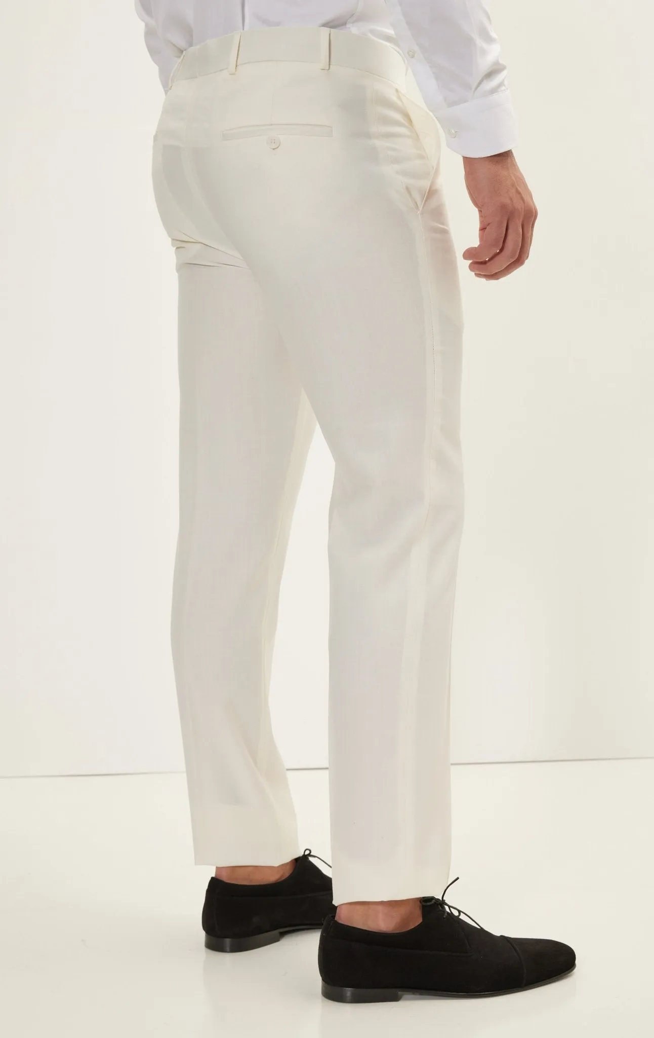 Classic Tuxedo Pants - White