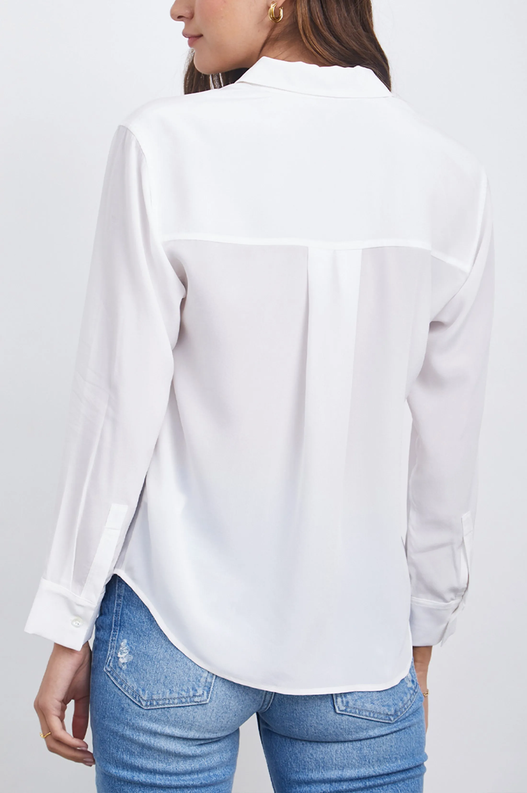 CORI SHIRT - SILK WHITE