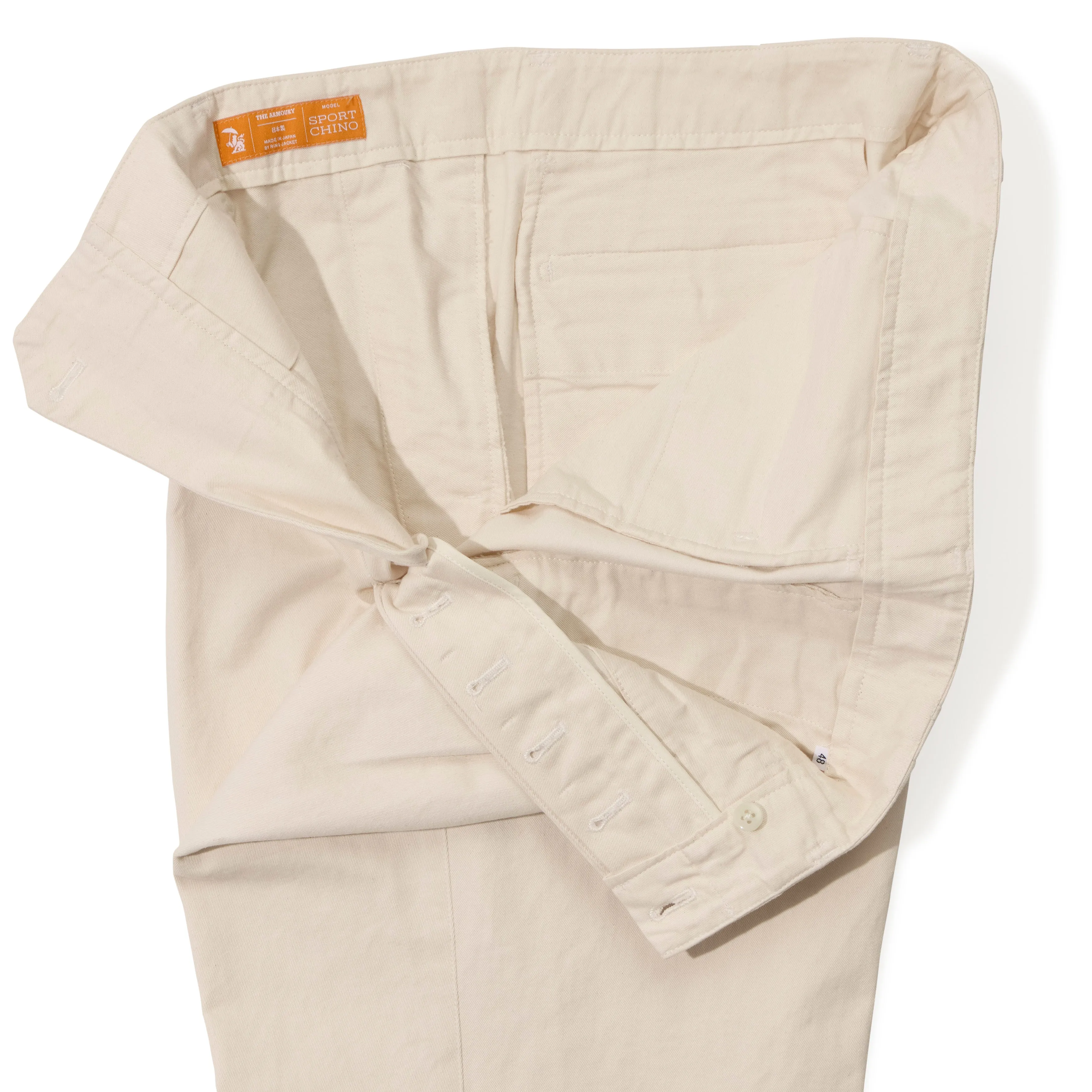 Cotton Pleated Sport Chinos