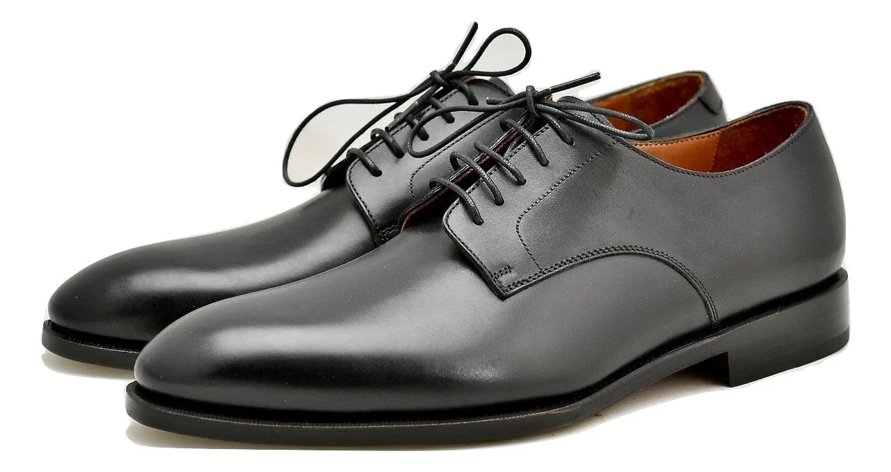 Derby shoe | Black | box calf