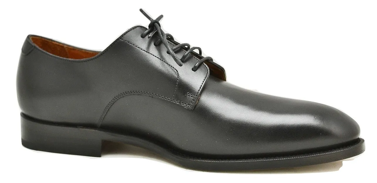 Derby shoe | Black | box calf