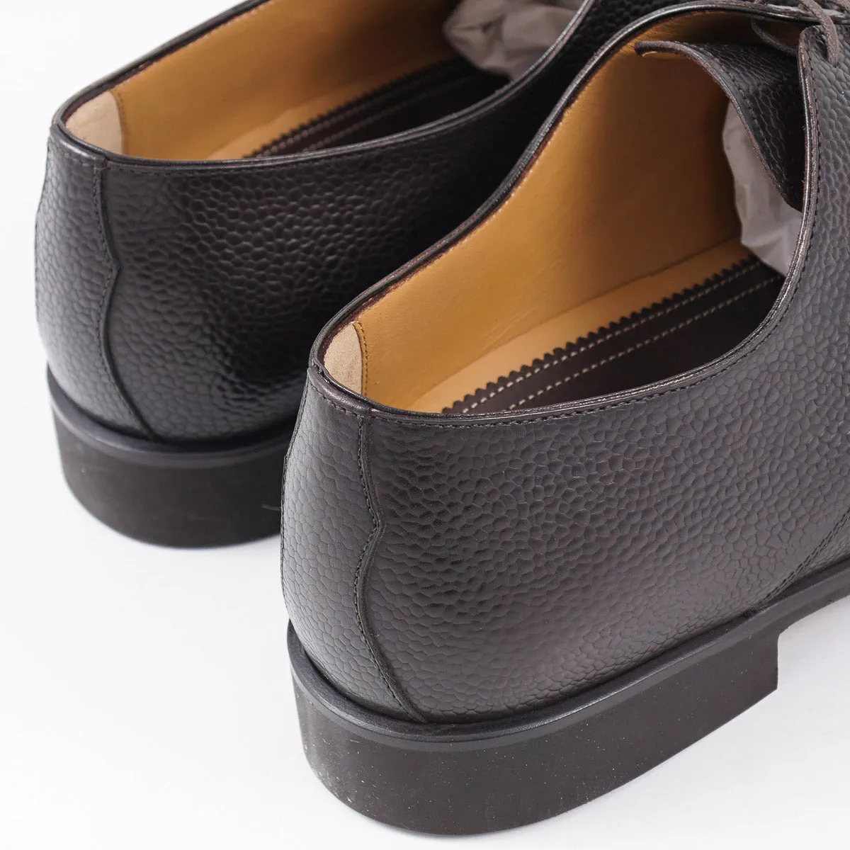 di Bianco Pebble Grained Leather Derby