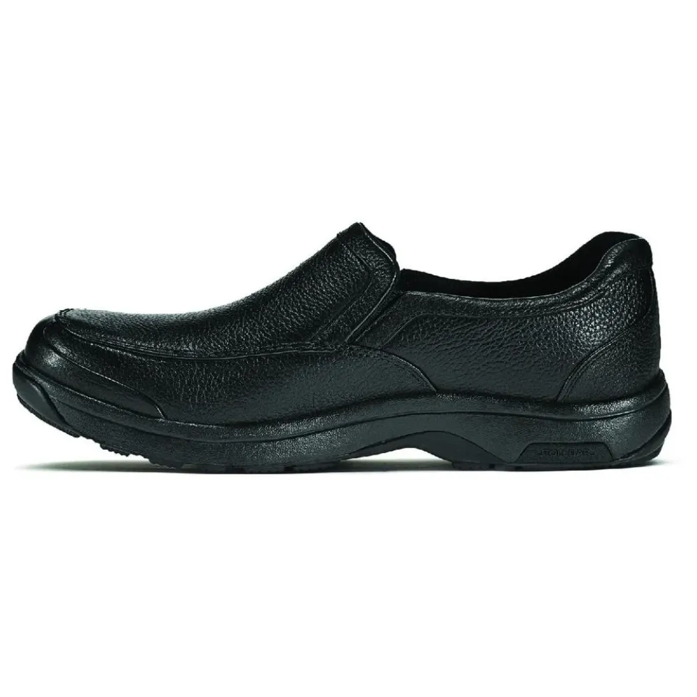 Dunham Battery Park Black Leather Slip-On (Men's)