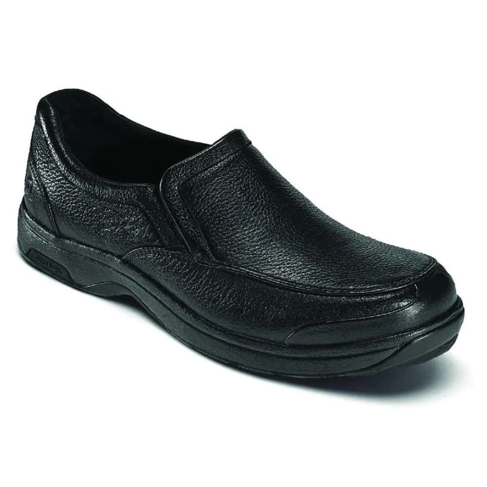 Dunham Battery Park Black Leather Slip-On (Men's)