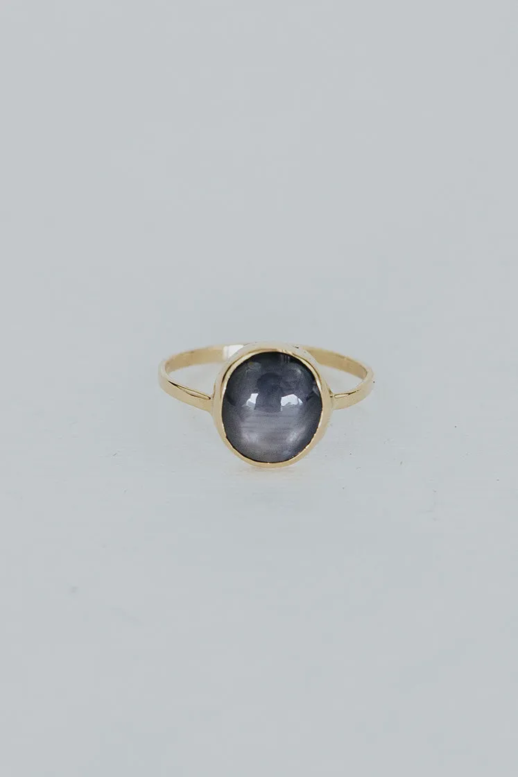 Eclipse Star Sapphire Ring - 14k