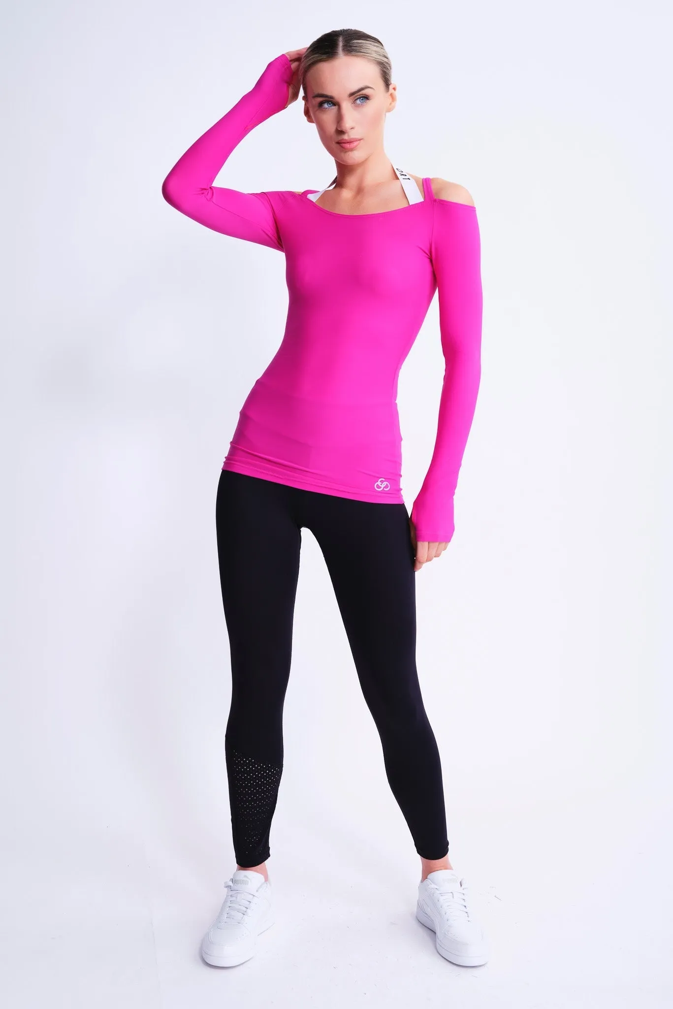 Fearless Long-Sleeve Top in Fuchsia