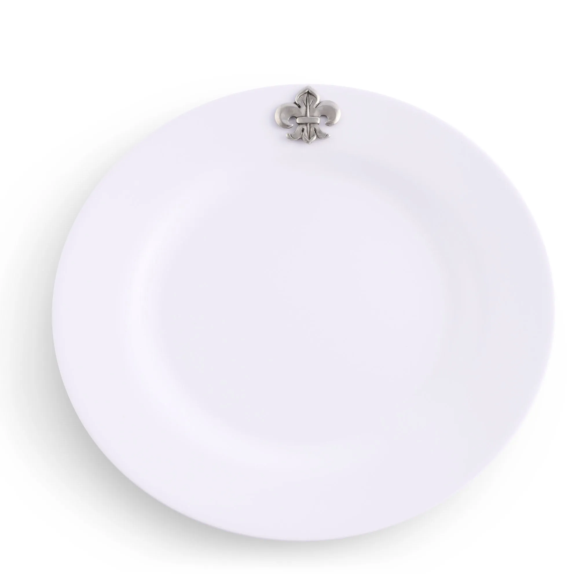 Fleur de lis Melamine Lunch Plates - Set of 4