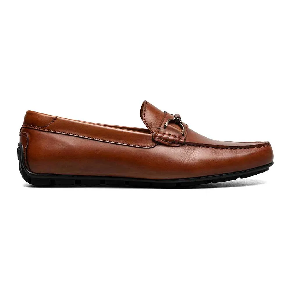 Florsheim Cognac Driver Suede and Leather Moc Toe Bit Shoes