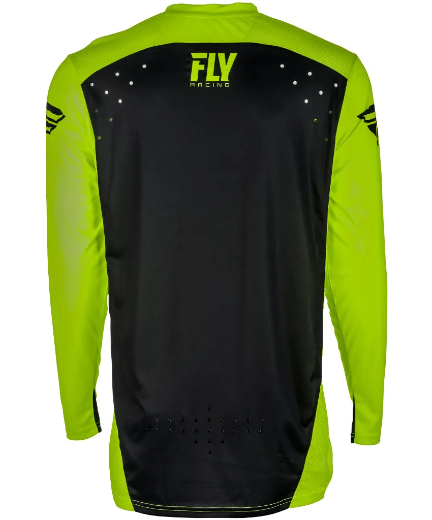 Fly Racing 2018 Lite Hydrogen Adult Motocross MTB Jersey - Black/Hi-Viz