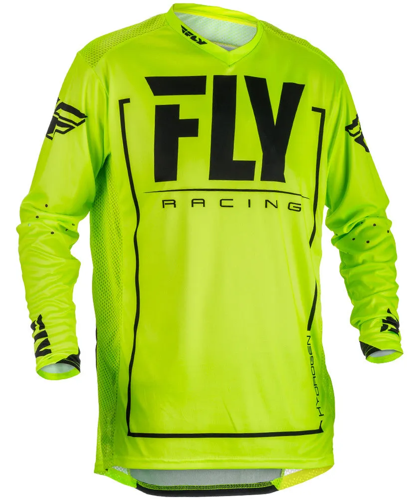 Fly Racing 2018 Lite Hydrogen Adult Motocross MTB Jersey - Black/Hi-Viz